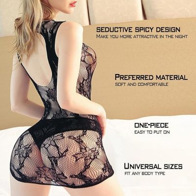 Sexy Lingerie for Women Naughty Fishnet Lingerie Set Bodysuit Outfits Teddy Babydoll Erotic Mesh Women’s Outfits
