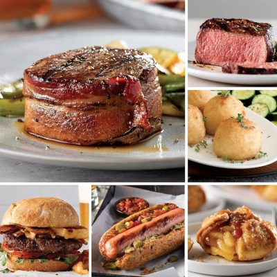 Omaha Steaks Deluxe Gift Package,2 Bacon-Wrapped Filet Mignons
