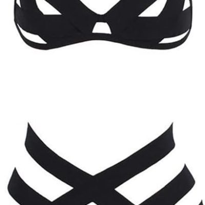 BIGTEDDY L Size (Three Straps) Sleepwears Ladies Sexy Lingerie See Through Bras G-String Thongs Underwear Sets