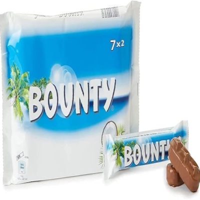 Bounty Coconut Milk Chocolate Bars Bulk Box, for Gift Bag, 84 Bars of 57 g