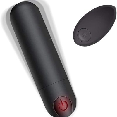 AUPLAY Mini Vibrator for Her, Bullet Vibrators with Wireless Remote Control, Clitoris and G-Spot Stimulation Massage Stick for Women, Silicone Small Vibro Egg 10 Modes, Quiet, Strong, Rechargeable (Black)
