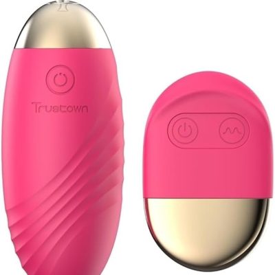 Bullet Vibrator Trustown Vaginal Vibrating Egg Remote Control for G-Spot Clitoris Stimulation Premium Soft Silicone 10 Vibration Modes Rechargeable Adult Sex Toys for Women and Couples