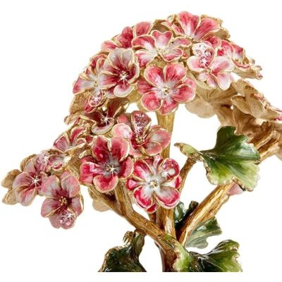 Jay Strongwater Home Decor Thea Gernamium Flower Objet