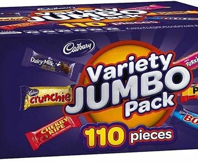 Cadbury Variety Jumbo Pack 110 Pieces 1.68kg Box