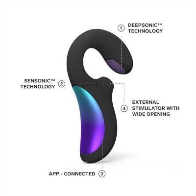 LELO Enigma Double Sonic Female Triple Stimulation Massager with Bluetooth App, 8 Pleasure Settings and 2 Extra Modes