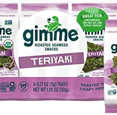 GIMME Roasted Seaweed Snacks Teriyaki (6 Pack), 6 x 5g