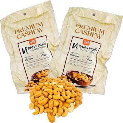 Classic Flavor Lightly Salted Roasted Cashews (400g) Minimally Processed Whole Natural, Crunchy Nut Snacks, Healthy Foods, Heart Healthy, Plant Protein, Crispy Snack Ideas, Premium Gourmet, Gluten Free, Air Roasted