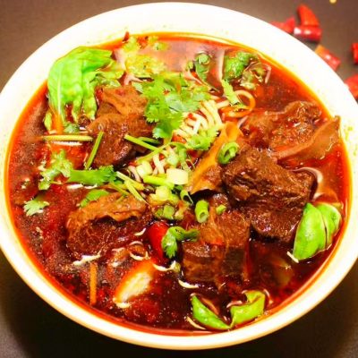 Signature beef noodle set for one person